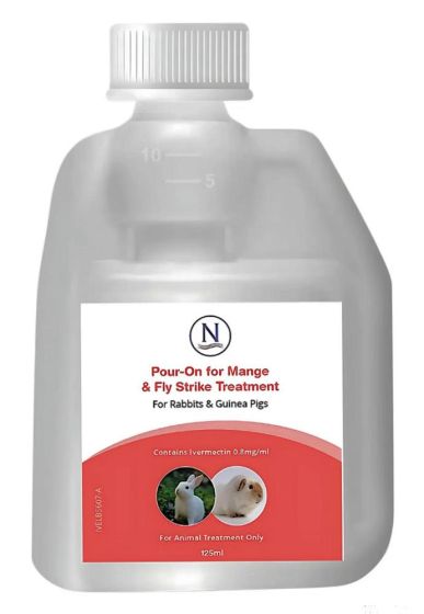 Naqua Pour-On for Mange & Flystrike Treatment for Rabbits & Guinea Pigs